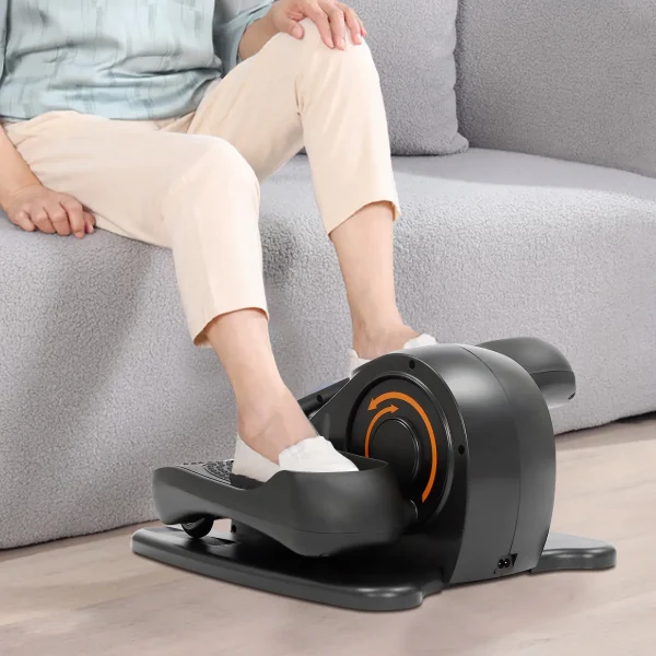 Motorized Elliptical Trainer – 5 Manual Gears – LED Display – Remote Control – No Assembly
