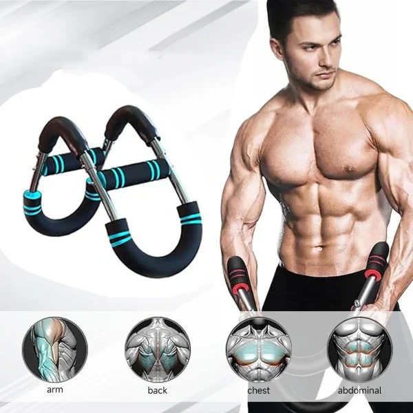 Arm Trainer With Resistance Band Upper Body Strength Equipment