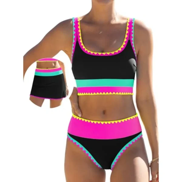 3 Pcs Swimwear with Skirt