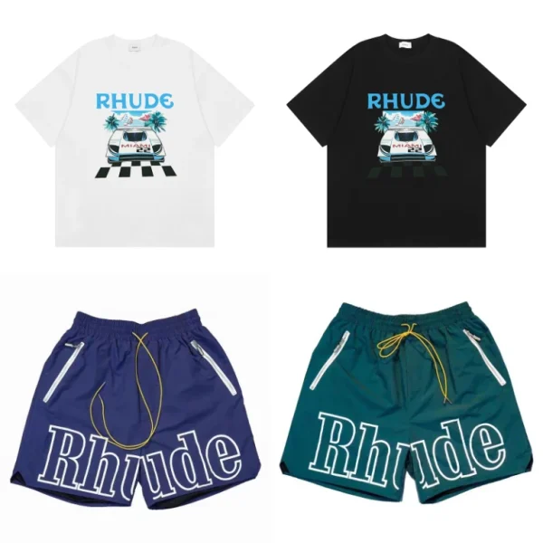 Men's Casual Elastic Waist Drawstring Zip Pocket Beach Shorts